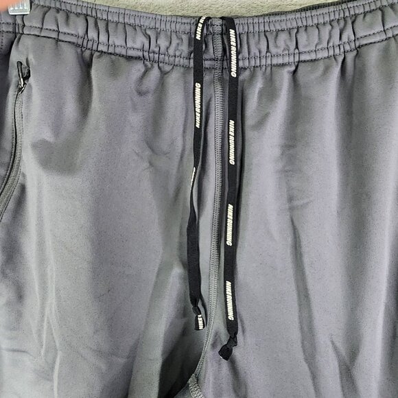 Mens Gray Nike Dri-Fit Athletic Fleece Pants Drawstring Elastic Waist Size M - Picture 6 of 14